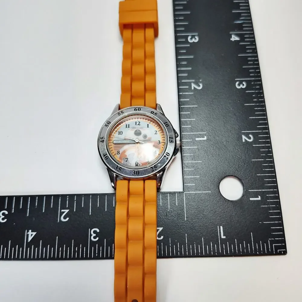 Disney Star Wars BB-8 Learning Watch Orange Strap Labeled Hands